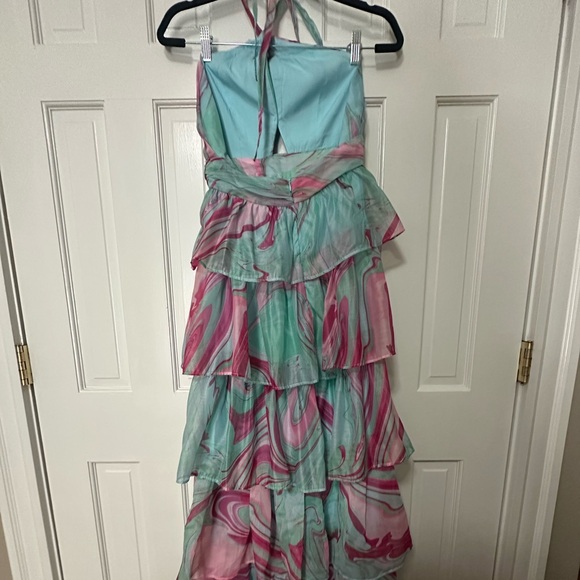 Olivaceous Colorful Dress - Picture 6 of 8